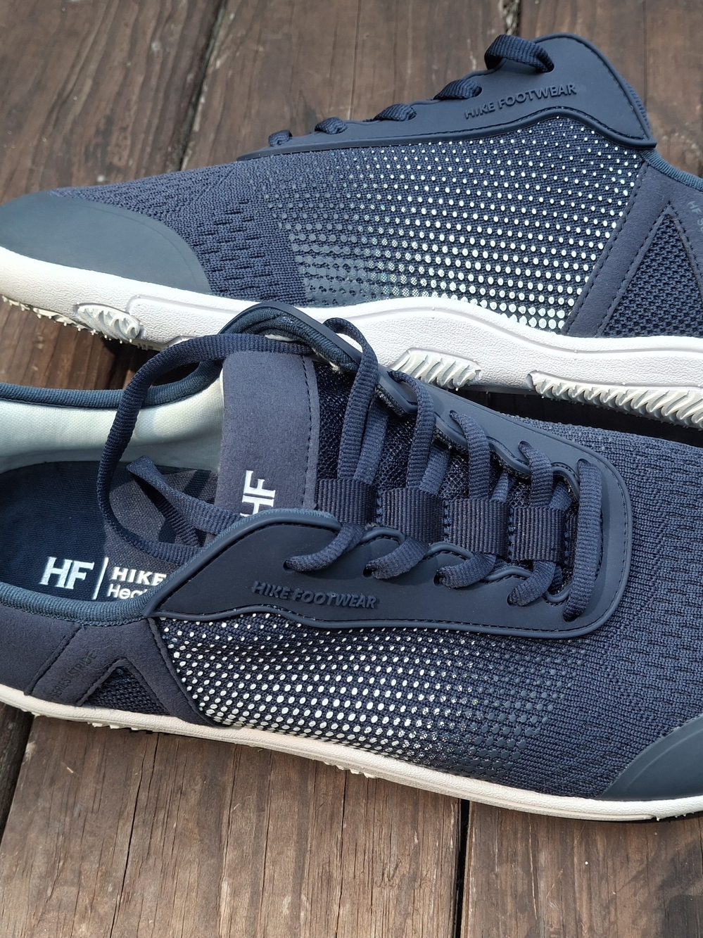 HF Navy Stride Knit Sneakers - Picture 7 of 14